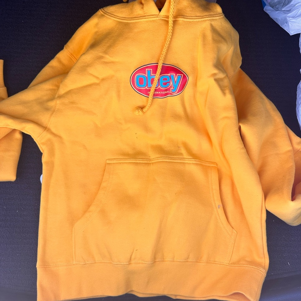 Obey Yellow Hoodie
